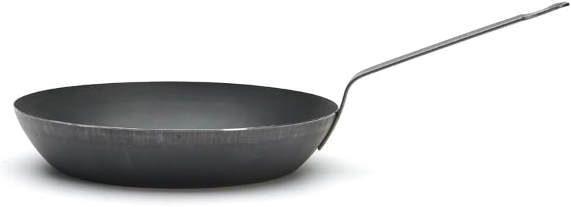 De Buyer Coupe Lyonnaise Bratpfanne Blau Metall, schwarz, Diamètre 28, Diamètre 28