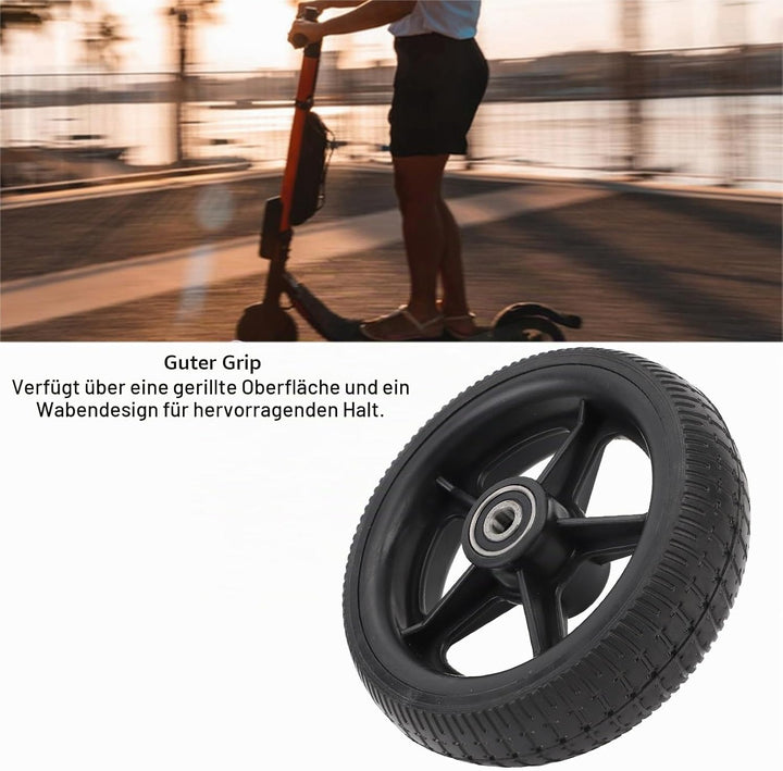 Elektroroller-Hinterrad-Baugruppe, Rutschfestes Gummi, 6,5 Zoll, Stossdämpfender Griff, Sicherheits-