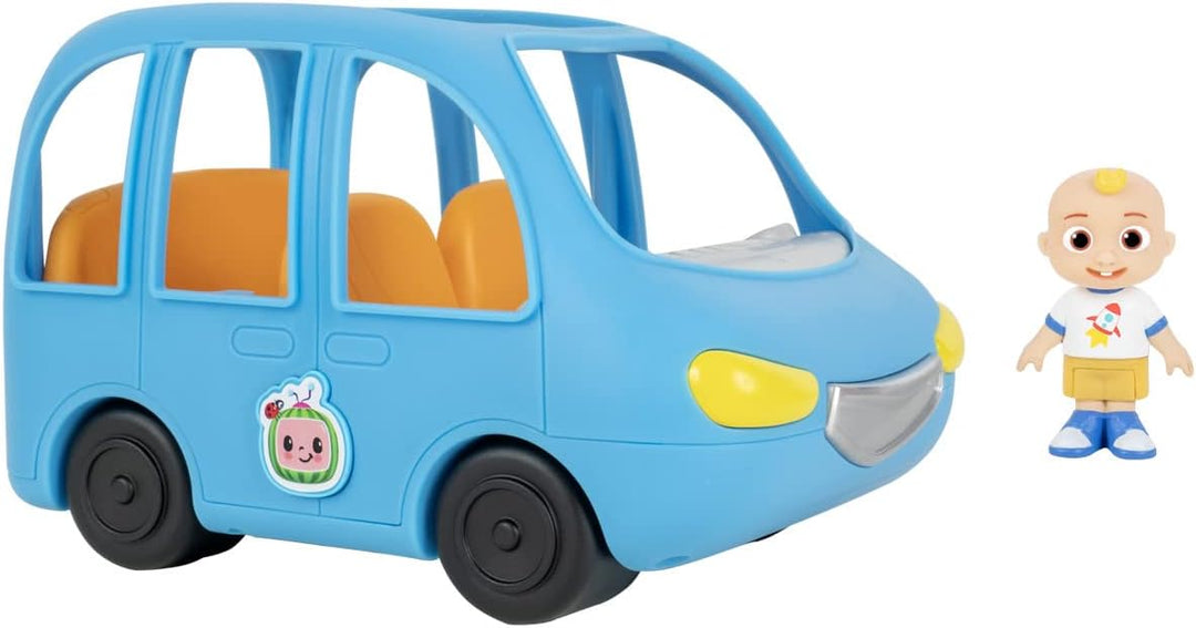Bandai - CocoMelon - Familienauto+1 JJ-Figur - Fahrzeug, das den Song „Are we there yet“ (auf Englis