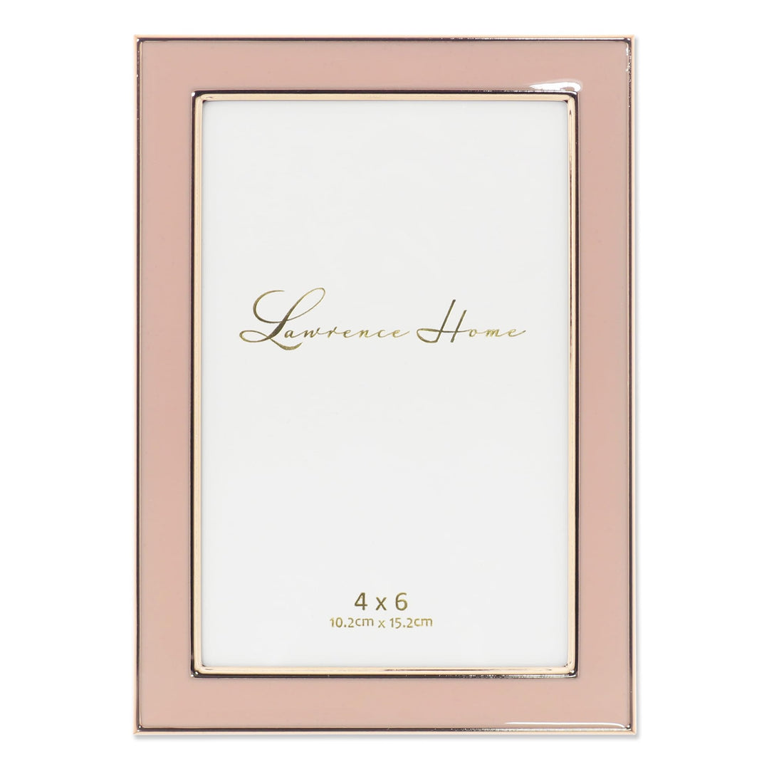 Lawrence Frames Bilderrahmen, Emaille, poliert, 10 x 15 cm, Rosa Rose 4x6, Rose 4x6