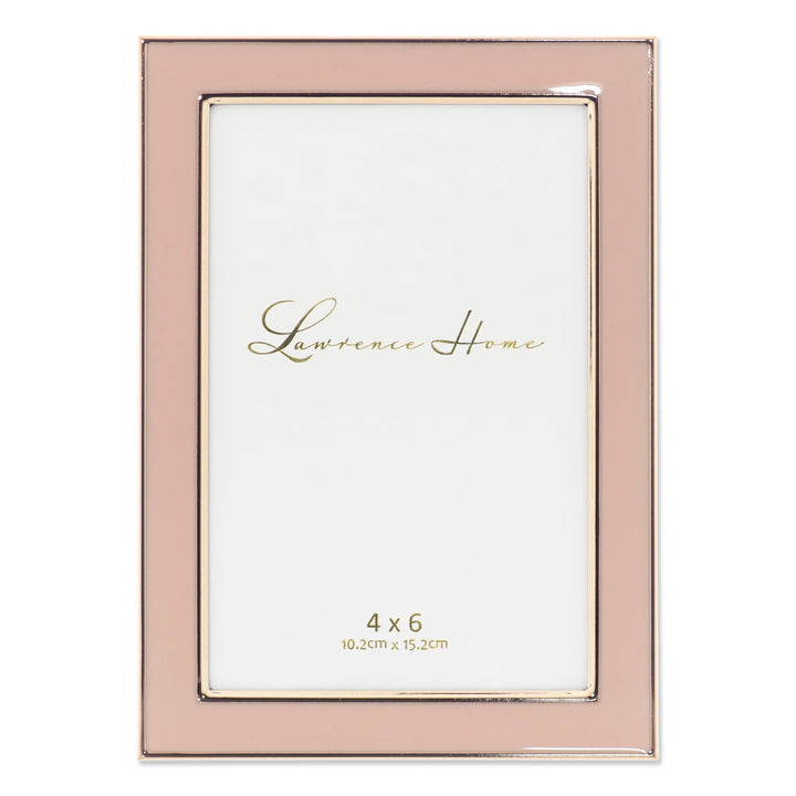 Lawrence Frames Bilderrahmen, Emaille, poliert, 10 x 15 cm, Rosa Rose 4x6, Rose 4x6