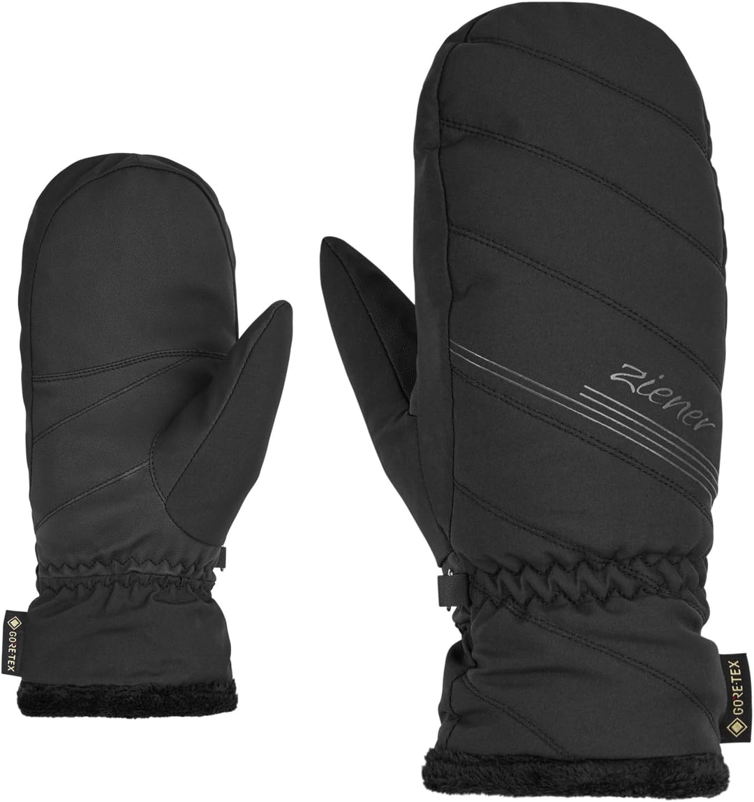 Ziener Damen Kasiana Ski-Fäustling/Wintersport | Gore-Tex 6 Schwarz, 6 Schwarz