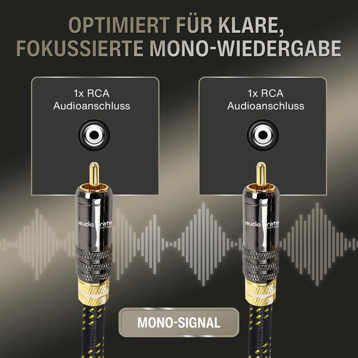 audio pirates by cammica Cinch Kabel 1x RCA Stecker auf 1x RCA Stecker, Audio-Kabel | High-End Audio