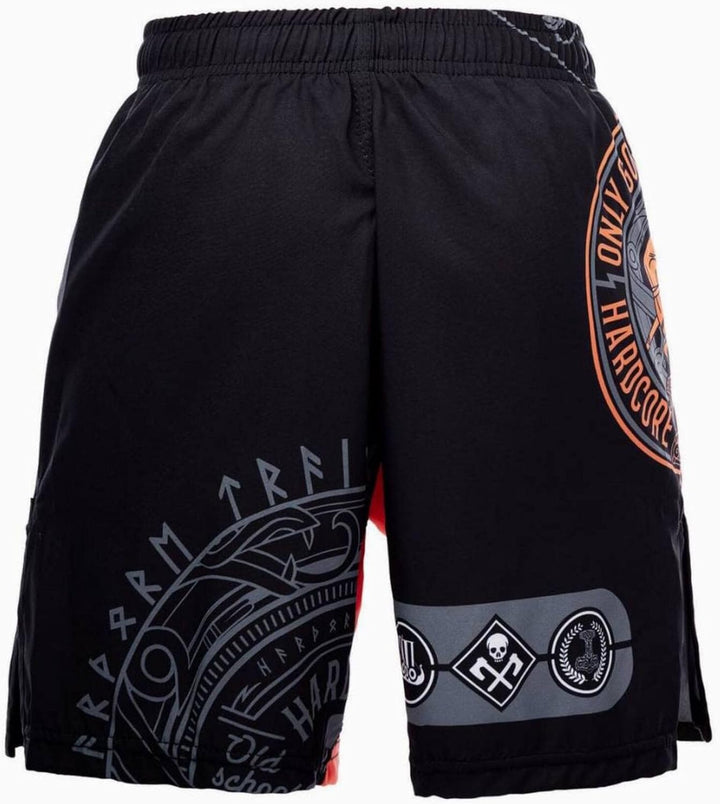 Hardcore Training Glima Schwarz Kids Boxing Shorts Kurze Hose Kinder Boxen Fitness Kampfsport Muay T