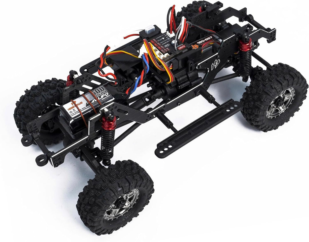HOBBYPLUS CR18P EVO 2 Rock RC Crawler - 1/18 Scale Mini RC Crawler mit Zwei-Gang-Getriebe, Ganzmetal