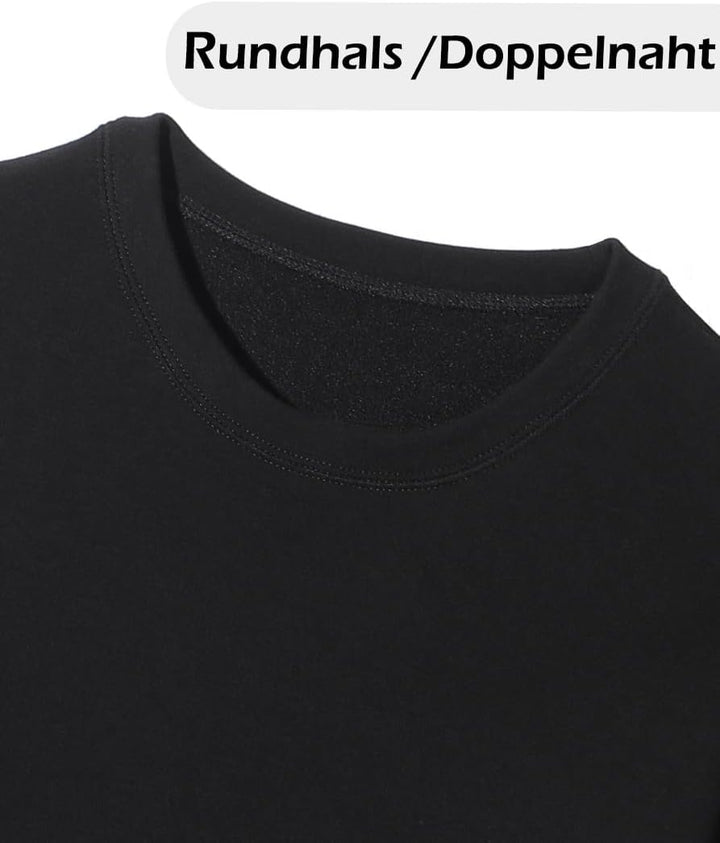 ACHTELEPHS Gefütterte Thermounterwäsche Set aus Baumwolle - Extra Warme Herren Funktionsunterwäsche