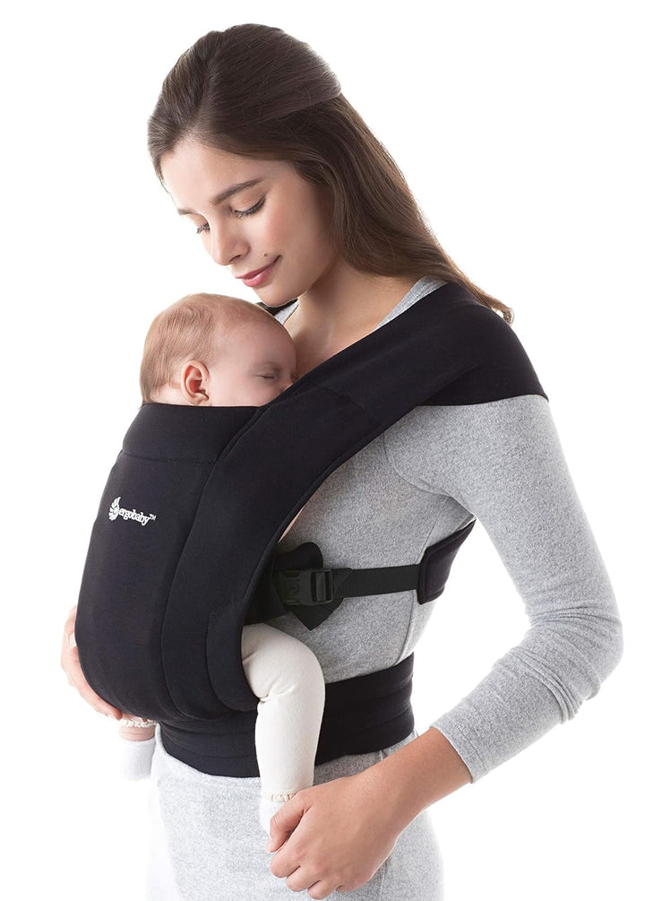Ergobaby Babytrage für Neugeborene ab Geburt Extra Weich, Embrace Bauchtrage Baby-Tragetasche Ergono