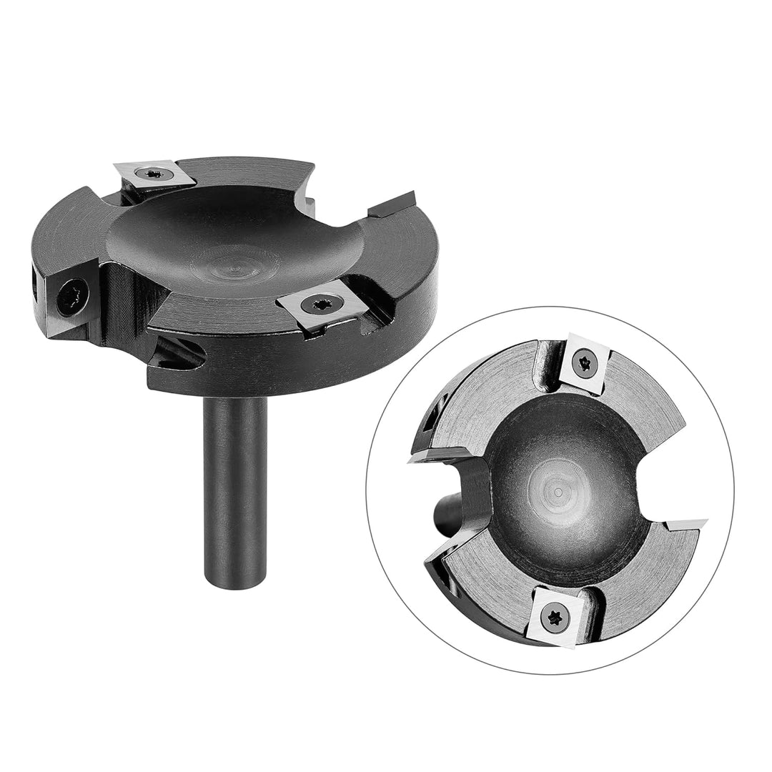 SpeTool Planfräser 12mm Schaft 75mm Schnittdurchmesser Flächenfräser Hobelfräser für Holz Planfräser