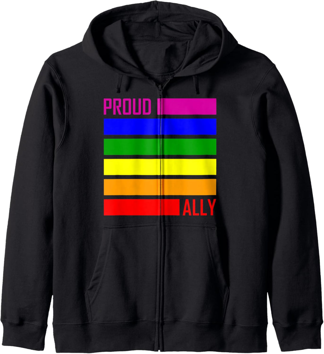 PROUD ALLY LGBT Pride Gay Pride Month LGBTQ Flagge Kapuzenjacke
