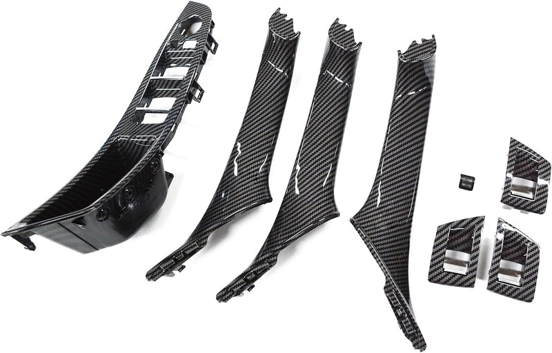 SHSBSCAR 7PCS Türgriff Kit für BMW 5er F10 F11 520 530,Fahrer Seite Fensterschalter Armlehne + Beifa