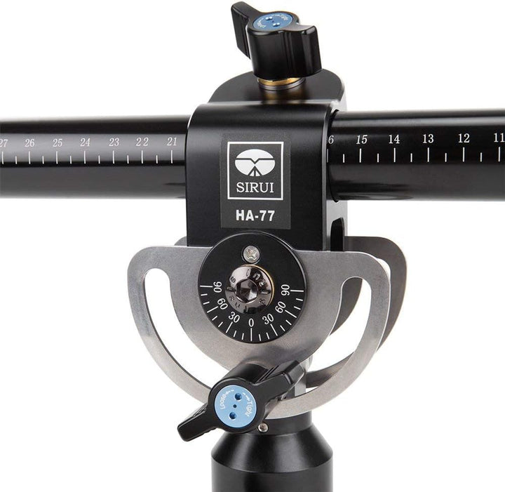 Sirui HA-77 Teleskop-Auslegearm (Horizontalarm 77 cm mit Lasthaken, Belastbar bis 5 kg) schwarz