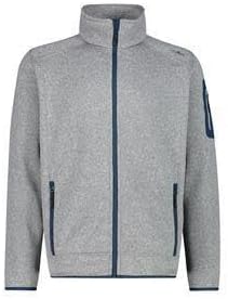 CMP Herren Jacke Fleece, 3H57557 52 20UR CEMENTO-BLUESTEEL, 52 20UR CEMENTO-BLUESTEEL