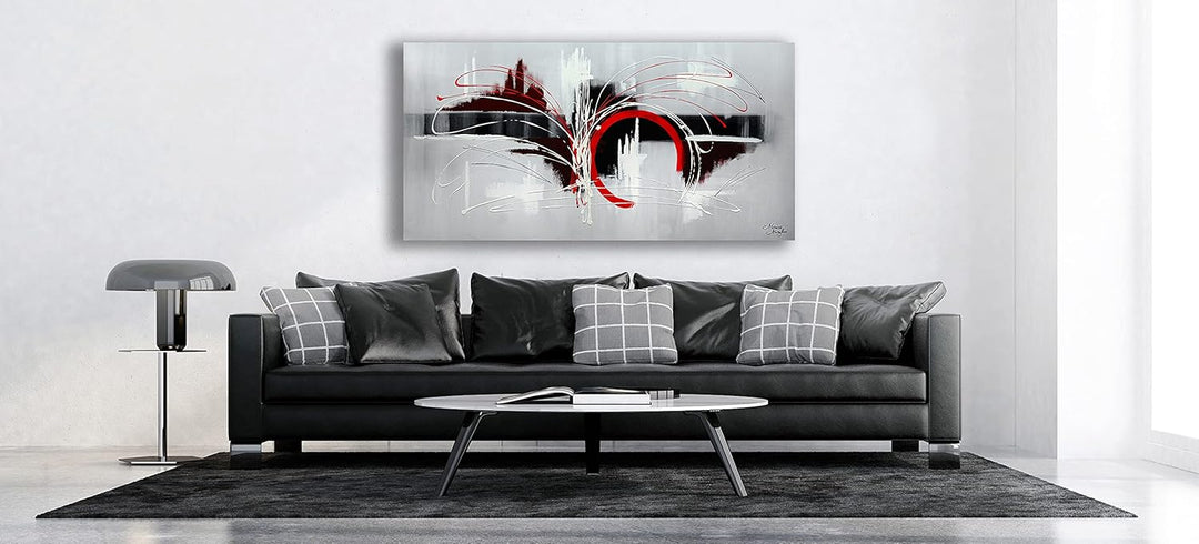Monica Mirafiori I 100% HANDGEMALT I Gemälde Euphoria 140x70cm | Gemälde Handgemalt | Acrylgemälde |
