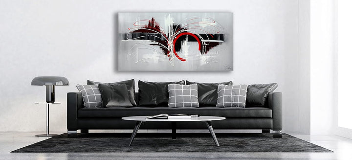Monica Mirafiori I 100% HANDGEMALT I Gemälde Euphoria 140x70cm | Gemälde Handgemalt | Acrylgemälde |