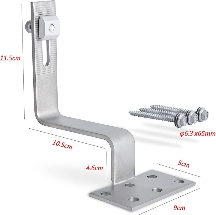 Solar Halterung Ziegeldach für 1 module set, PV Montageset Photovoltaik Diskontinuierliche Schienen