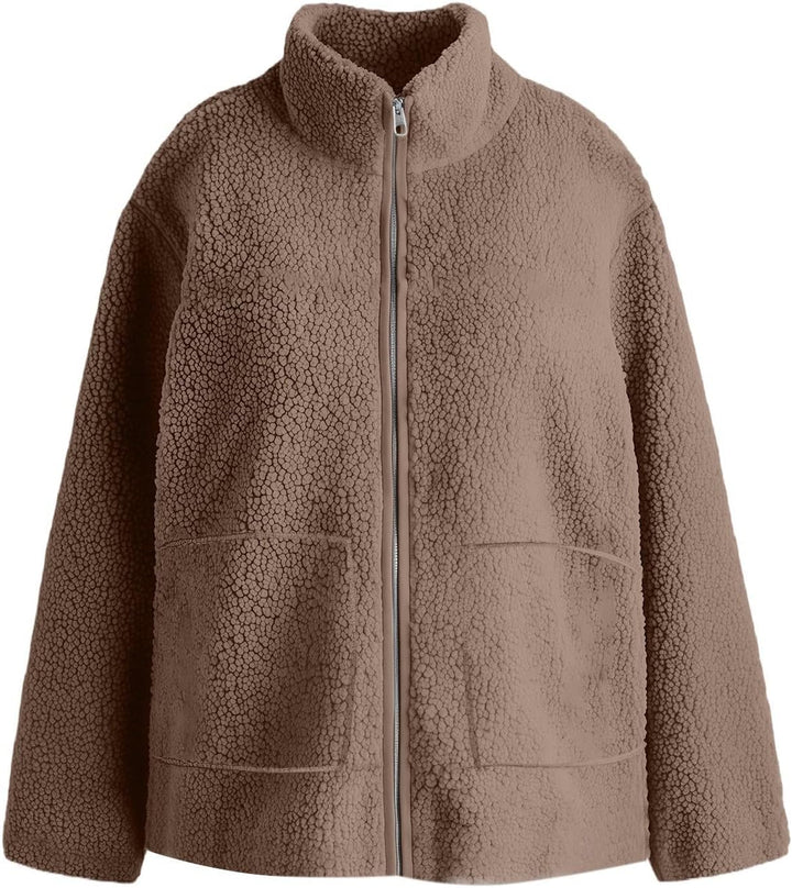 SYDUZAX Umstandsjacke mit Babyeinsatz Warm Teddy Fleecejacke Umstands Baumwolljacke Winter Umstandsm