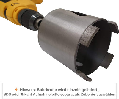 Bohrkrone 82mm für Steckdosen - Diamant Dosenbohrer 82mm Mauerwerk, Beton, Ziegel, KS Stein uvm | re