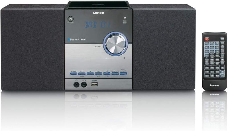 Lenco kompakte Stereoanlage MC-150 mit DAB+, FM Radio, CD/MP3-Player, Bluetooth und USB, Fernbedienu