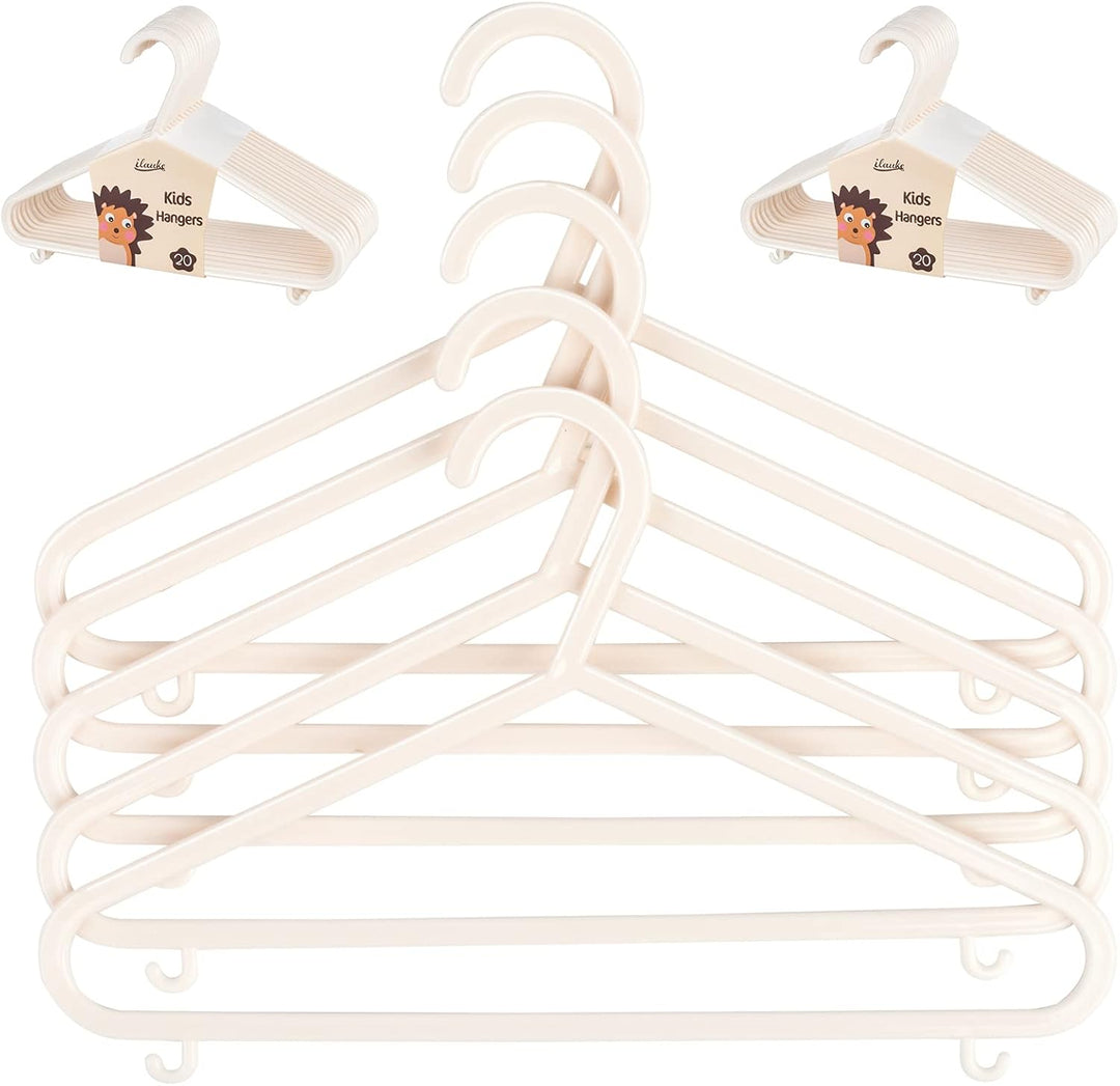 ilauke Babykleiderbügel Set, 40 Stück Kinderkleiderbügel Kleiderbügel Kleiderbügel für Babys und Kle