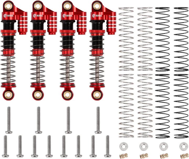 INJORA 45mm Aluminium Gewinde Tele Stossdämpfer Öl Dämpfer für 1/24 RC Crawler FMS FCX24 FCX18 Upgra