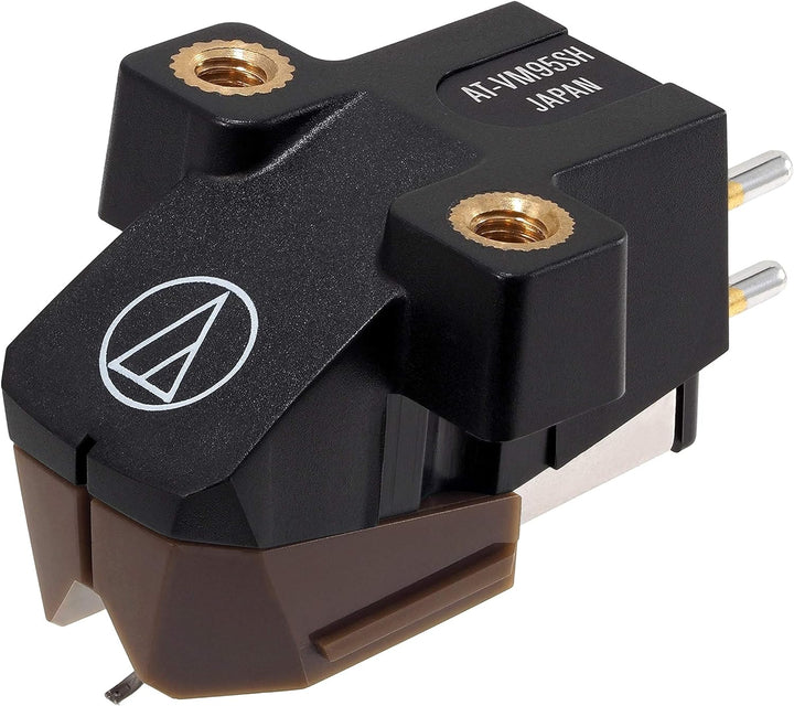 Audio-Technica Tonabnehmer at-VM 95 SH & Pro-Ject Clean it Karbonfaser Nadelbürste Bundle mit Nadelb