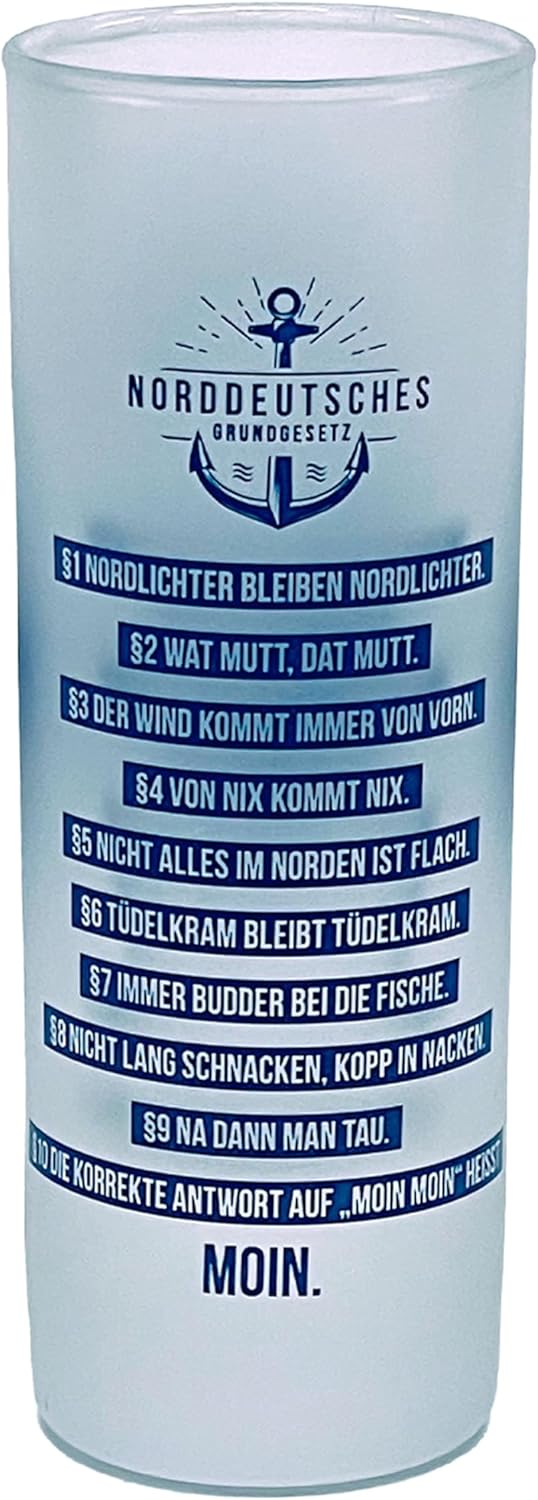3forCologne Schnapsgläser 6,5cl | 6er Set | Nordsee Perle | Pinnchen, Shotgläser, Tequila, Vodka, Ob