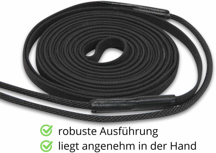 AMKA Doppellonge, schwarz Doppel Longe Longierleine 16 Meter