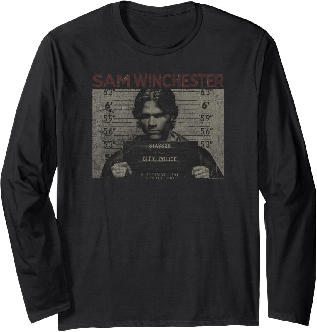Supernatural Sam Mug Shot Langarmshirt