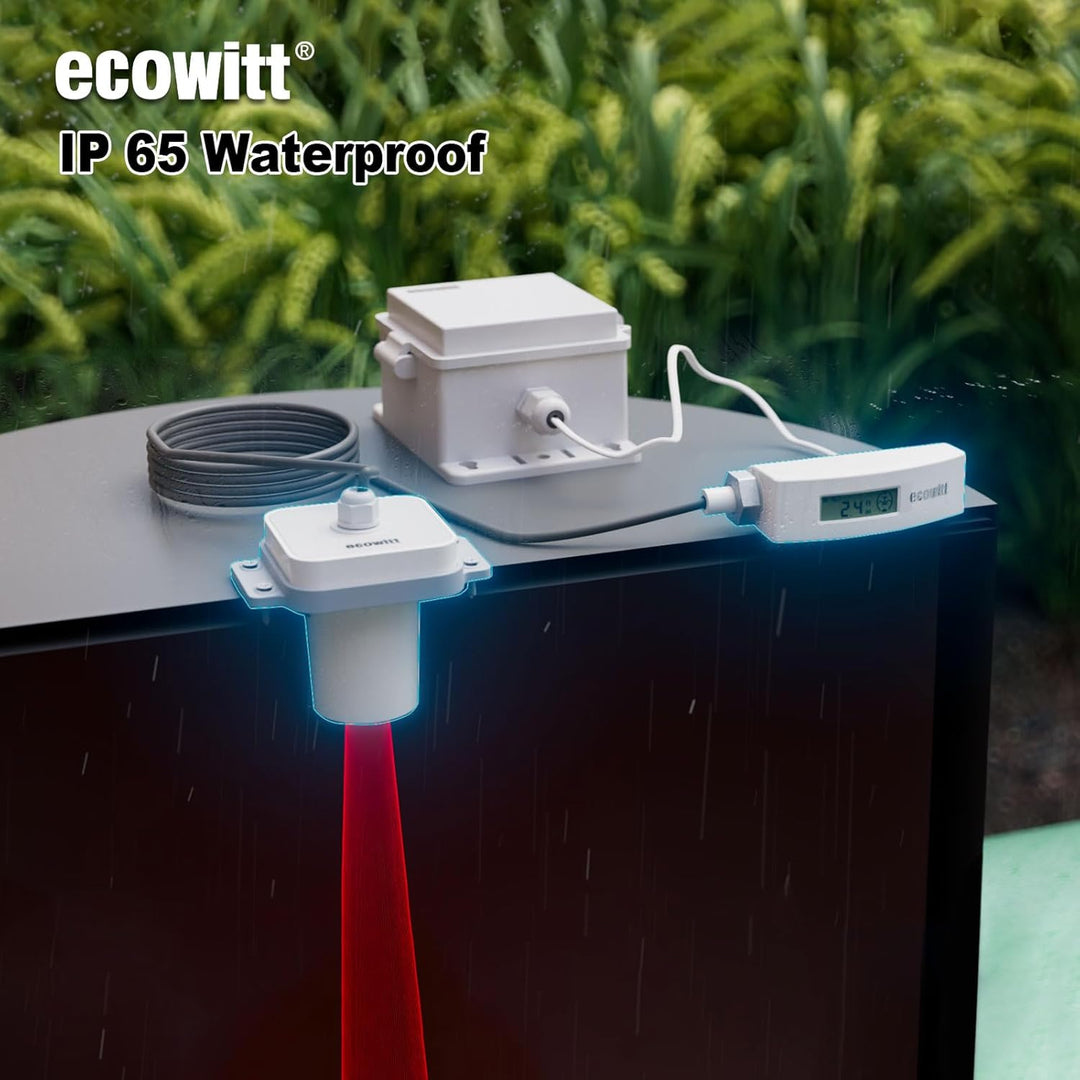 ECOWITT Laser Entfernungsmesser LDS01, 4-3.5M Laser Messgerät mit 1.5M Kabel, Outdoor Laser Messgerä