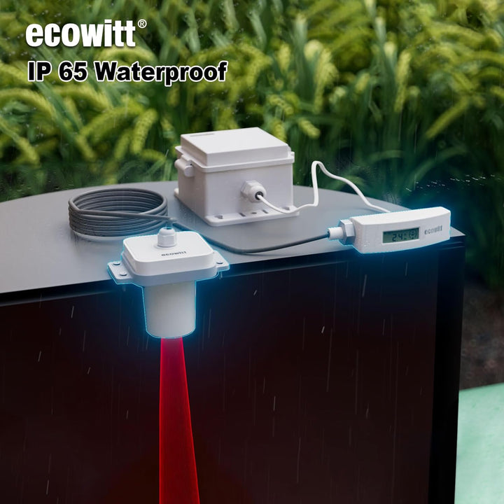ECOWITT Laser Entfernungsmesser LDS01, 4-3.5M Laser Messgerät mit 1.5M Kabel, Outdoor Laser Messgerä