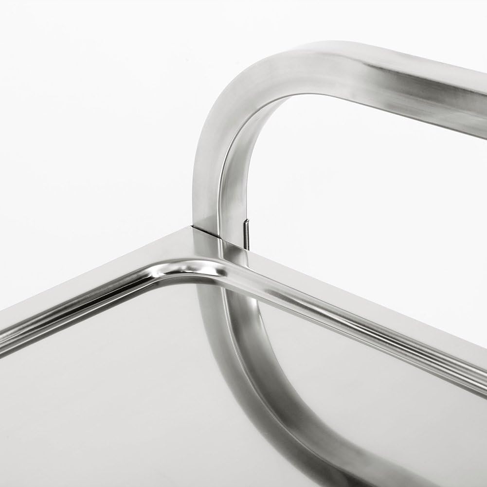 Flyelf 3 Etagen Küchenwagen, Küche Auto Regal Utility/Service Cart Trolley Küche Legen mit Rollen, E