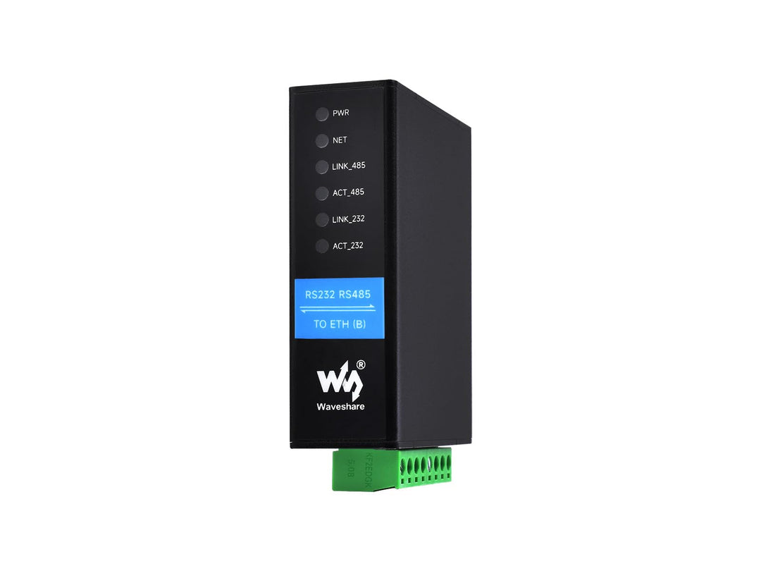 Waveshare RS232 RS485 to RJ45 Ethernet Serial Server Dual Channels Independent Operation Dual Ethern