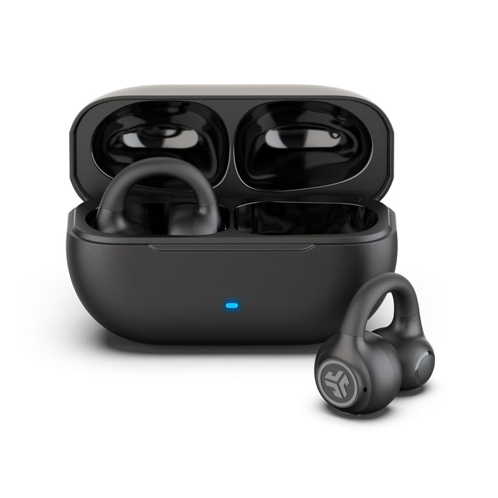 JLab Flex Open Ear Kopfhörer - Open Ear Earbuds, Manschetten-Design Clip-On-Kopfhörer, 21 Stunden Ak