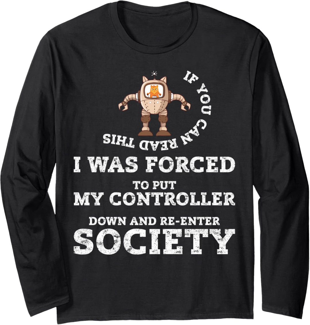 Gaming Gifts Animator Streamer Funny Gamer Dad Geek Gift Langarmshirt