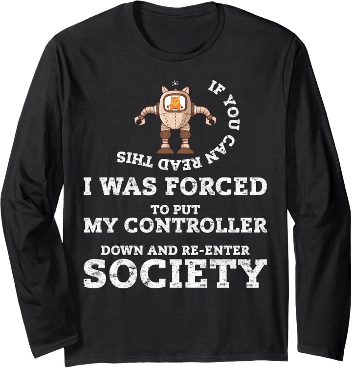 Gaming Gifts Animator Streamer Funny Gamer Dad Geek Gift Langarmshirt