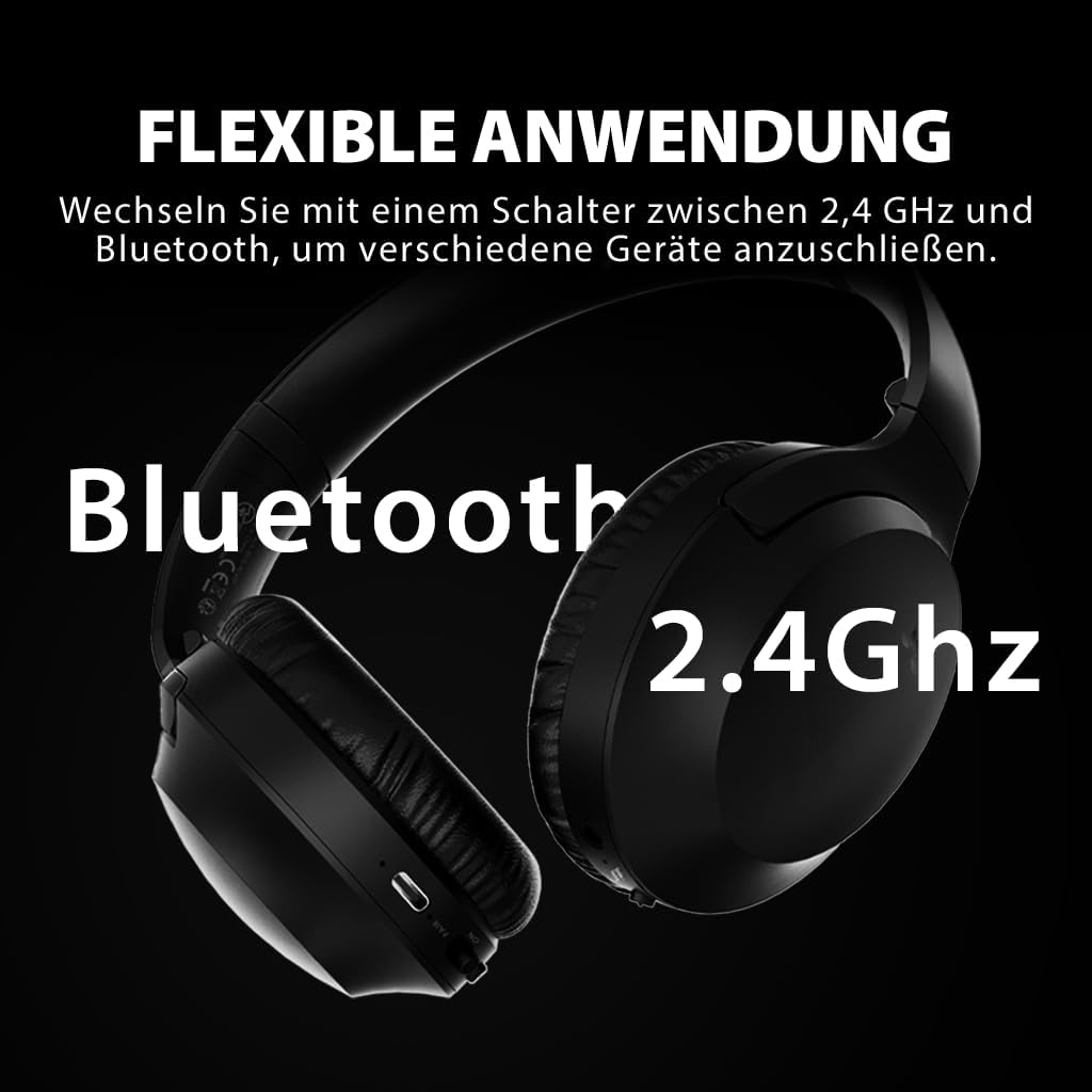 Avantree Opera Plus – Funkkopfhörer Kabellos TV Kopfhörer für Fernseher mit Klarem Dialog & Lautstär
