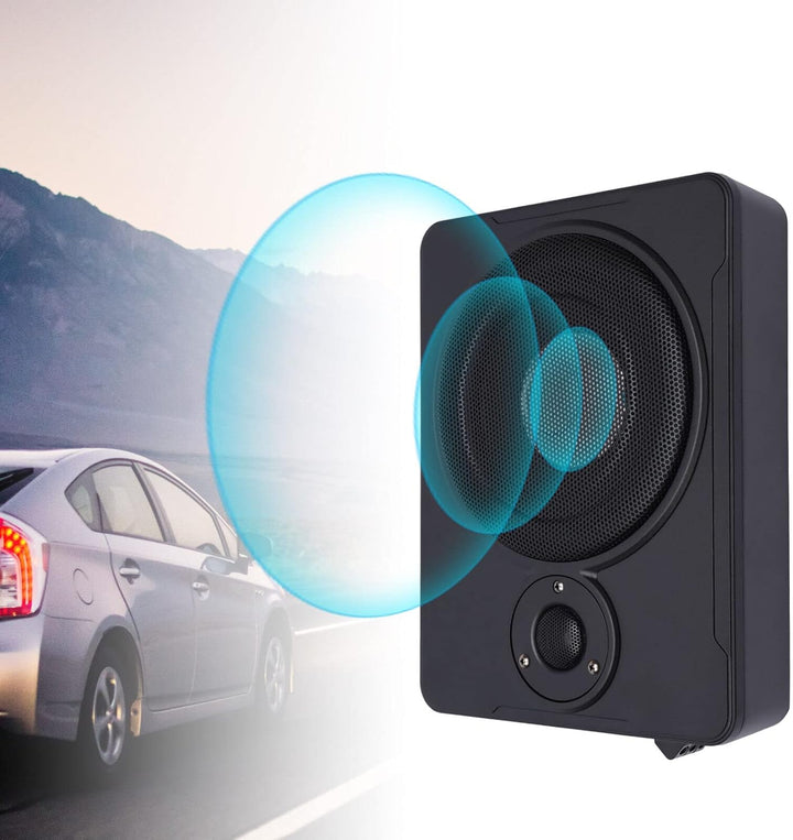 Flacher 8 Zoll Aktiv-Subwoofer Untersitz-Aktiv-Subwoofer Auto Bassbox Aktiv Verstärker Bass 600Watt