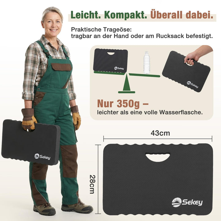 Sekey Kniekissen 2 Stück – 40mm Extra Dick, Kniekissen Garten Arbeit Kniee Sitzunterlage Knieschoner
