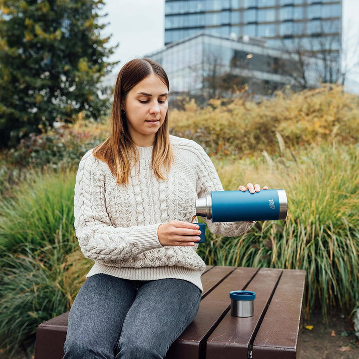Esbit Thermoflasche Sculptor - Isolierte Flasche aus Edelstahl für warme und kalte Getränke – 1000 m