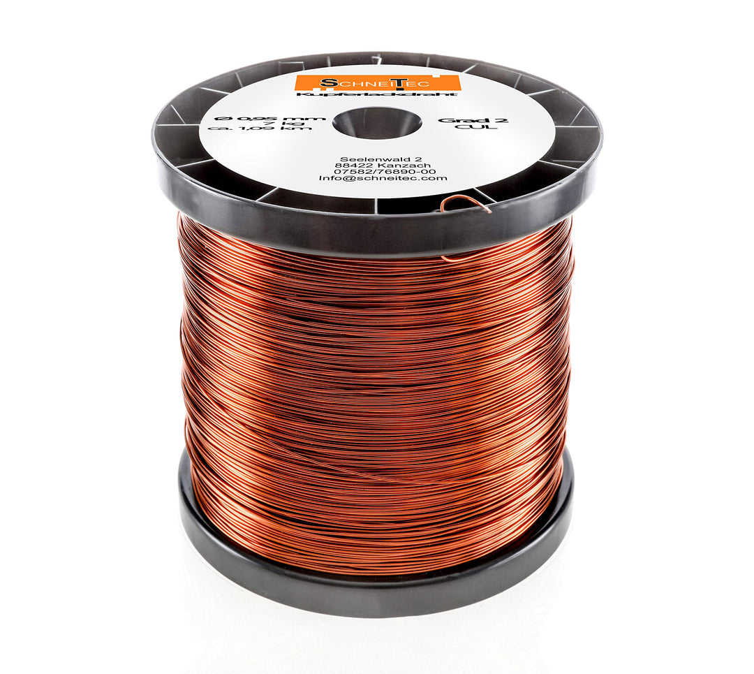 Kupferlackdraht W210 Ø 0,95 mm 7 kg CU Lackdraht Grad 2 CUL Kupferdraht Gewicht 7 Kilogramm Durchmes