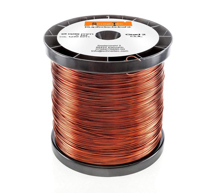 Kupferlackdraht W210 Ø 0,95 mm 7 kg CU Lackdraht Grad 2 CUL Kupferdraht Gewicht 7 Kilogramm Durchmes