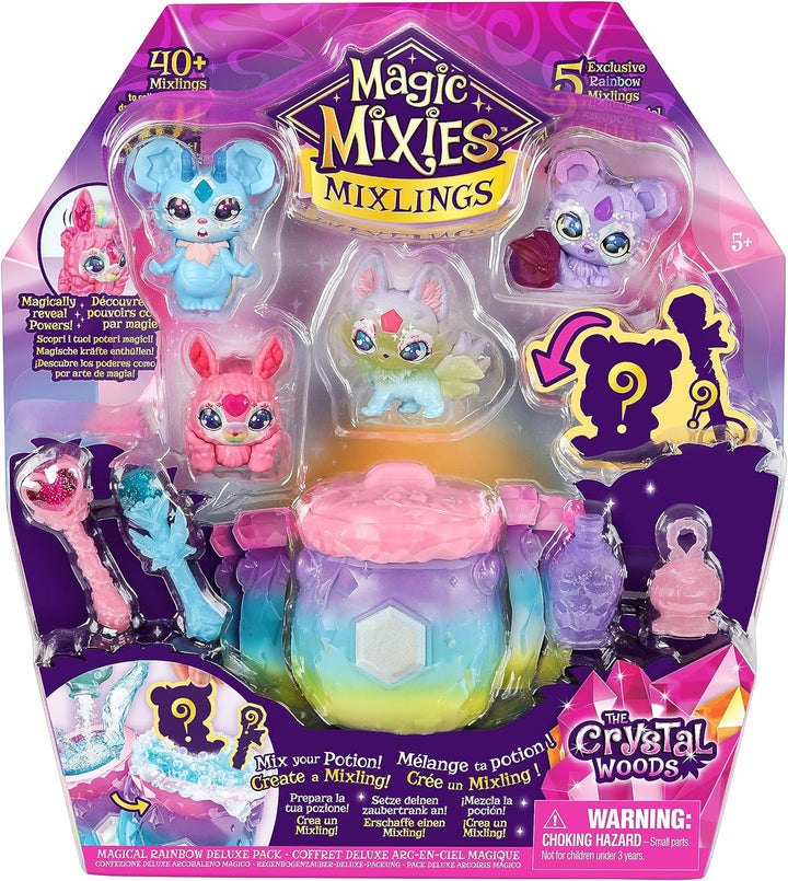 Die Magic Mixies Mixlings „Regenbogenzauber“-Bundle mit 5 exklusiven Mixlings mit einzigartigen Rege