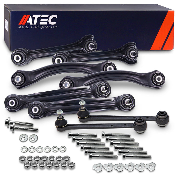ATEC Germany Querlenkerset 2x Querlenker Hinterachse hinten unten vorne, 2x Querlenker Hinterachse h