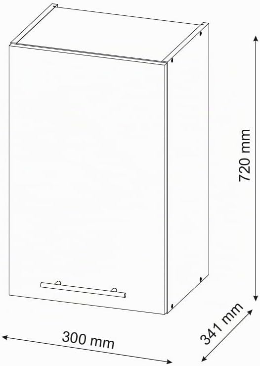 Vicco Hängeschrank Fame-Line, Grün-Gold Landhaus, 30 cm, zur Kombination mit weiteren Modulen der Fa
