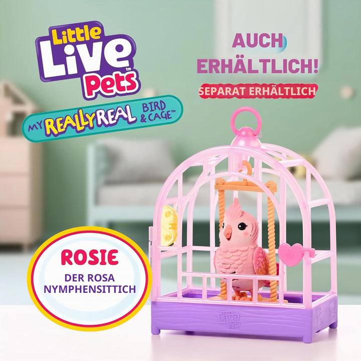 Little Live Pets My Really Real Bird & Cage – Indie, Interaktives, realistisches Vögelchen, Über 20