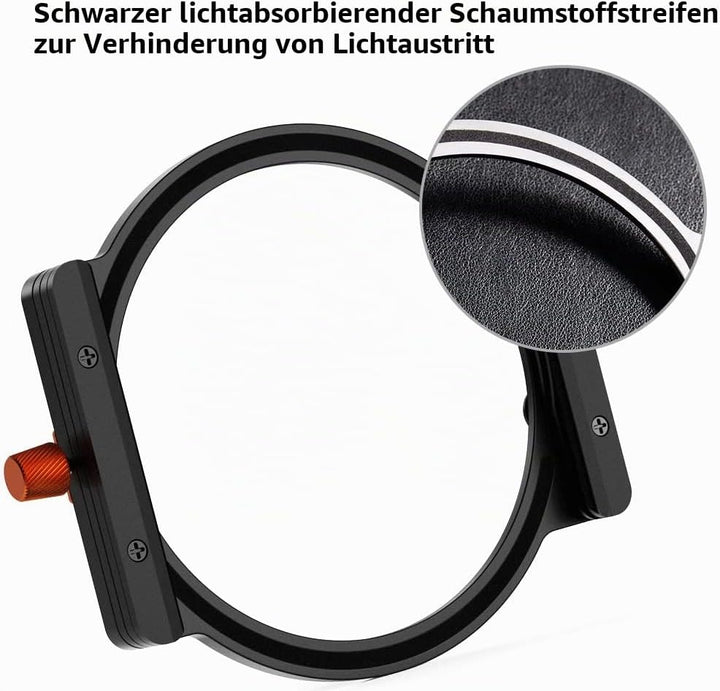 K&F Concept Nano-X Filterhalter Kit Rechteck-Filterhaltersystem(inkl.8er Filter Adapterringe), Filte