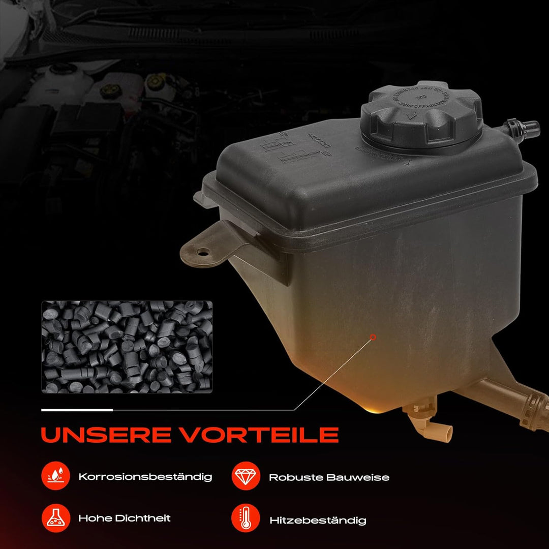 Frankberg Ausgleichsbehälter Kühlmittelbehälter Mit Sensor Mit Deckel Kompatibel mit 5er E60 E61 6er