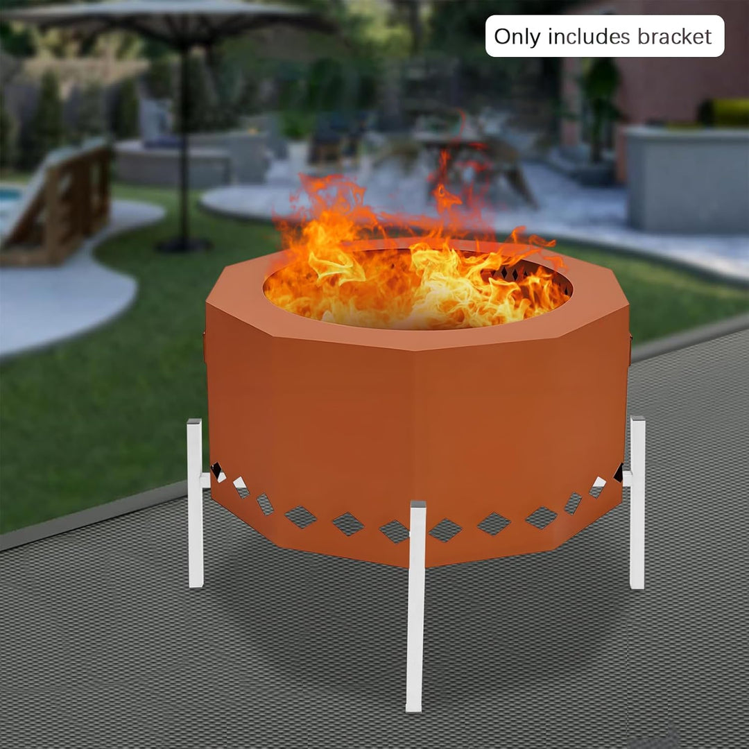 Feuerstelle Ständer, Edelstahl Feuerstellenständer für Outdoor-Kocher - Höhenverstellbar, Rostfrei (