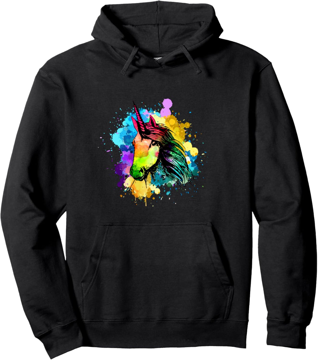 Einhorn - Wasserfarben Unicorn Pullover Hoodie