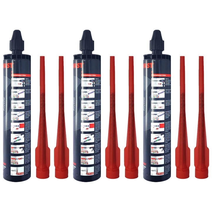 3x Remstaler VERBUNDMÖRTEL 300ml | -HÖCHSTE QUALITÄT- made in GERMANY | Injektionsmörtel | Montagemö